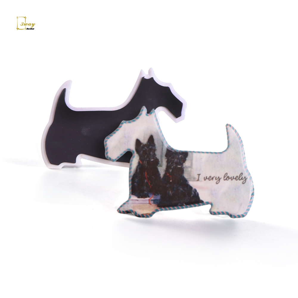 custom animal style different shapes ceramic fridge magnet