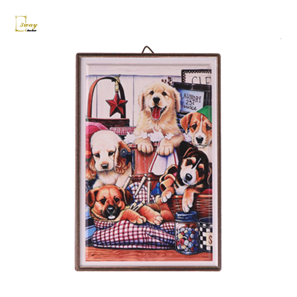 Farm style ceramic plaque standing ornament home decor